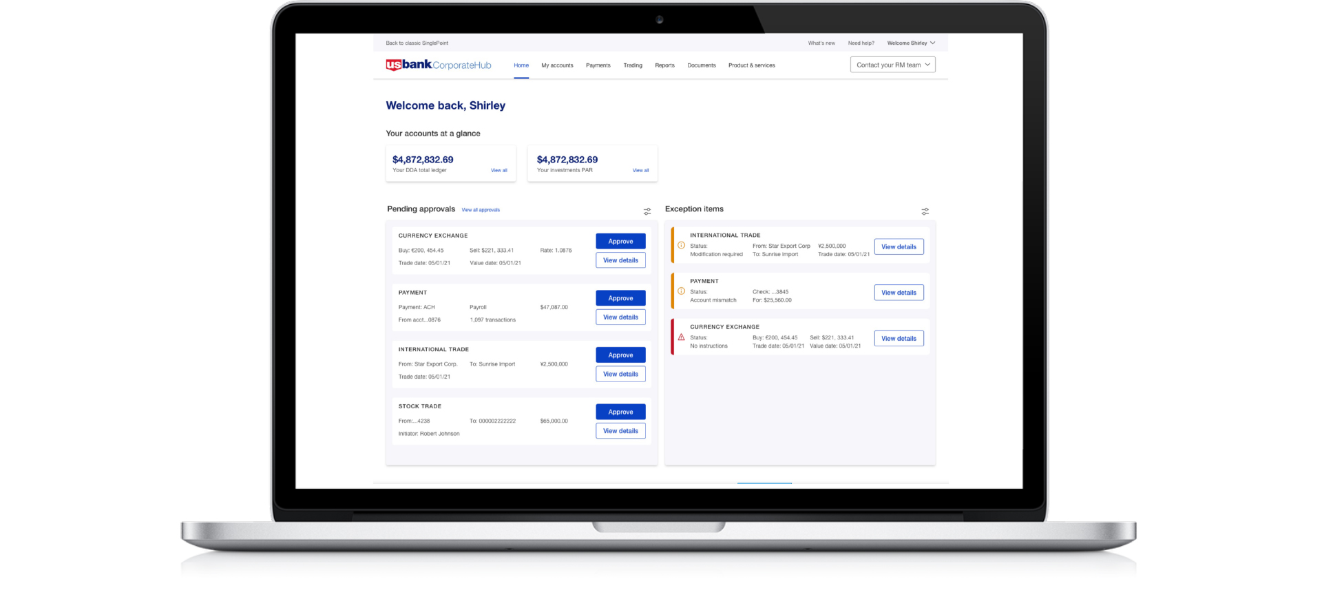 US Bank Business Portal Prototype
